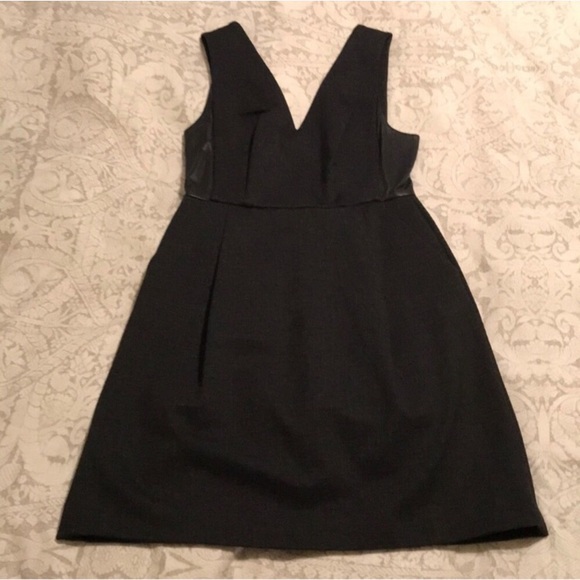 NWT Madewell leather inset low back ponte dress - Picture 5 of 8